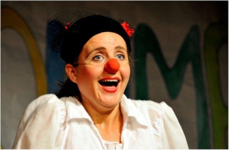 Probe mit Clowns